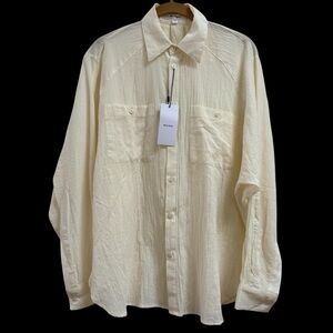 NWT Moussy Off-White Button-Up Blouse